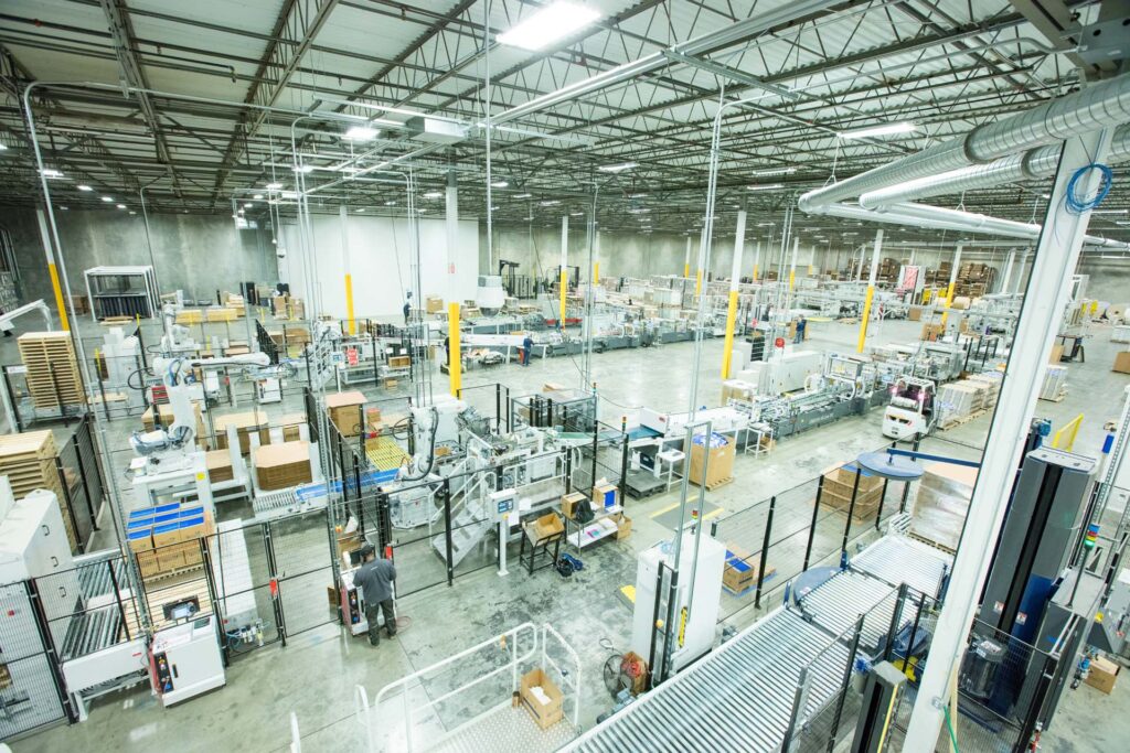 Birds Eye View of Dominion Packaging Factory at Richmond, VA